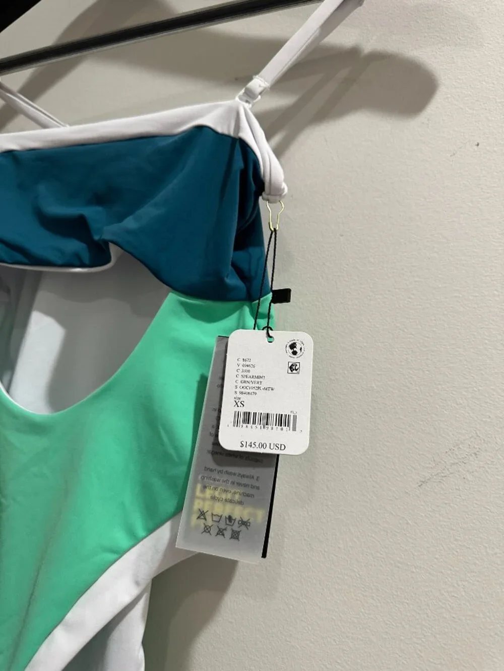 ONEONE Free People Alisha One-Piece Swimsuit in Spearmint Size X-Small NWT